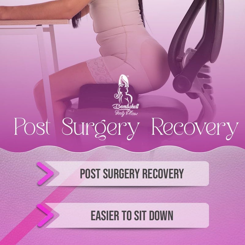 bombshell booty pillow BBL Pillow After Surgery for Sitting, Brazilian Butt Lift Pillow Lifting Cushion for Recovery, Home, Driving and Office Chair Use, BBL Surgery Essentials Post Surgery Supplies - Image 4